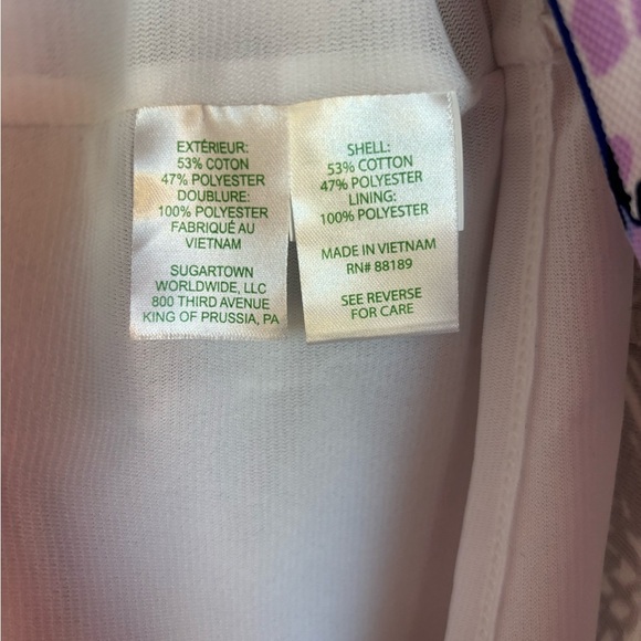 NWT Lilly Pulitzer Gellar Stretch Shift Dress in Purple Iris On The Horizon XL - Picture 11 of 11